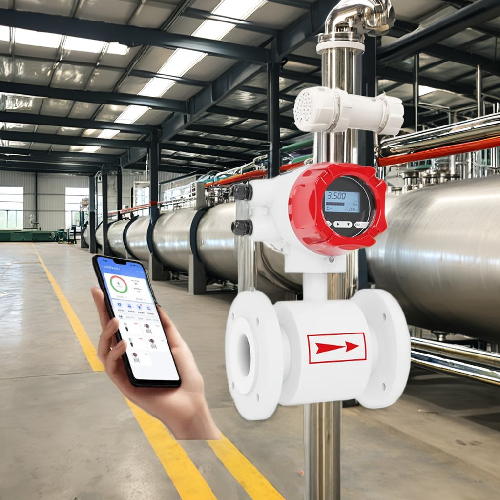 Digital Water Flowmeter for 2 Inch Pipe Sludge Flow Meter 1 Inch for Gas Oil Air Medium OEM Customizable