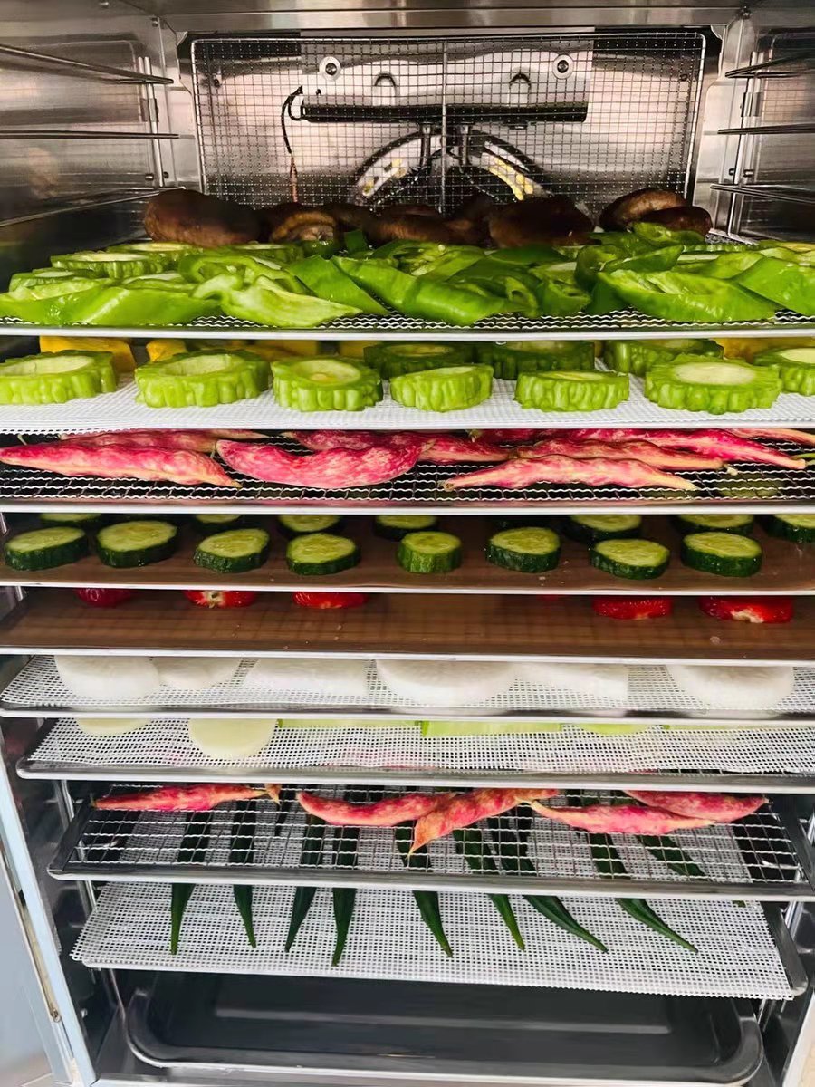 Industrial Fruit Vegetable Drying Machine 1000/h Strong Cool Wind Air Flow New PLC Dewater Fruit Vegetable Processing