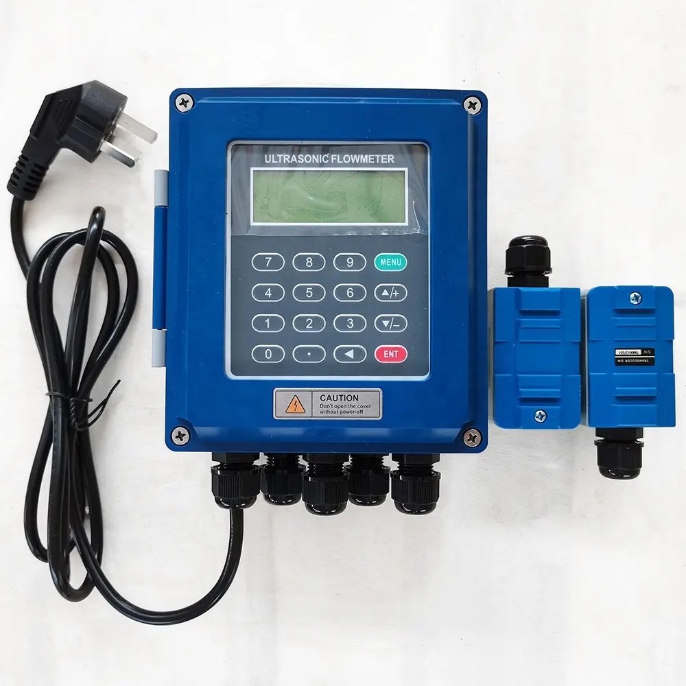 Tuf 2000b Cheap Clamp on Ultrasonic Flow Meter Fuel Oil Wall Mounted Ultrasonic Flowmeter for Milk Beer Liquid Oil
