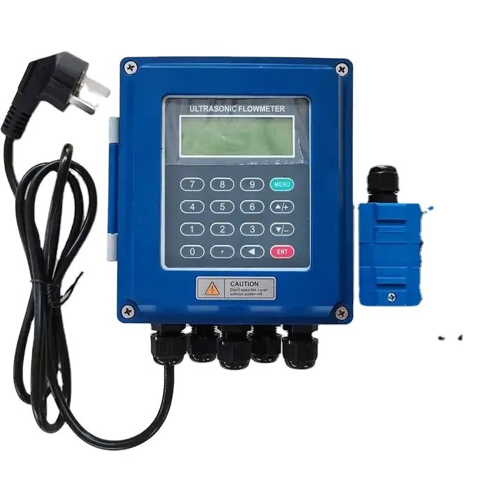 Tuf 2000b Cheap Clamp on Ultrasonic Flow Meter Fuel Oil Wall Mounted Ultrasonic Flowmeter for Milk Beer Liquid Oil