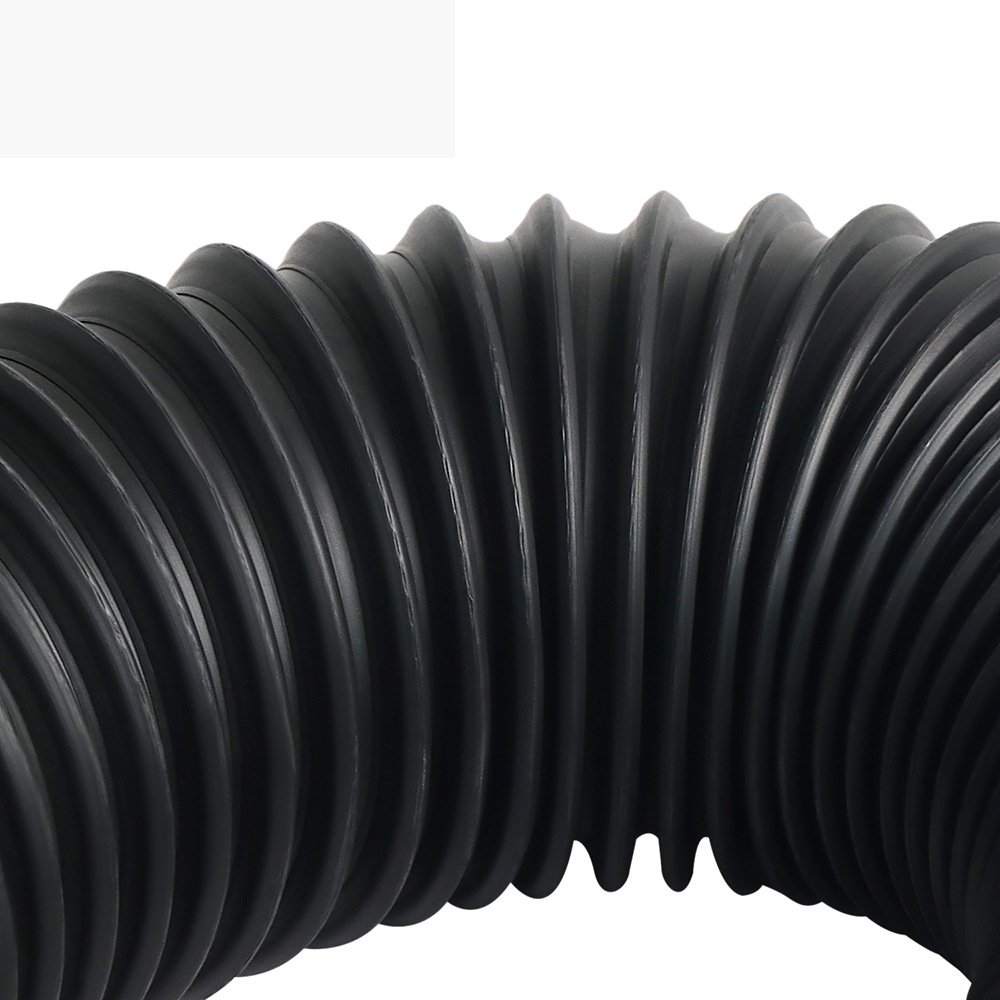 High Temperature Hose TPE Steel Wire Telescopic Air Duct Industrial Waste Gas Telescopic Spiral Corrugated Pipe