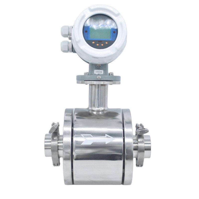 Digital Water Flow Meter High Precision 3" Magnetic Flow Meter with RS485 Electromagnetic Water Flow Meter