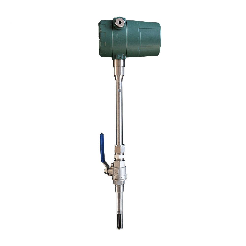 Nitrogen Gas Thermal Gas Mass Flow Meter Insertion Type for Vary Pipe Zise Thermal Mass Flow Meter for Natural Gas