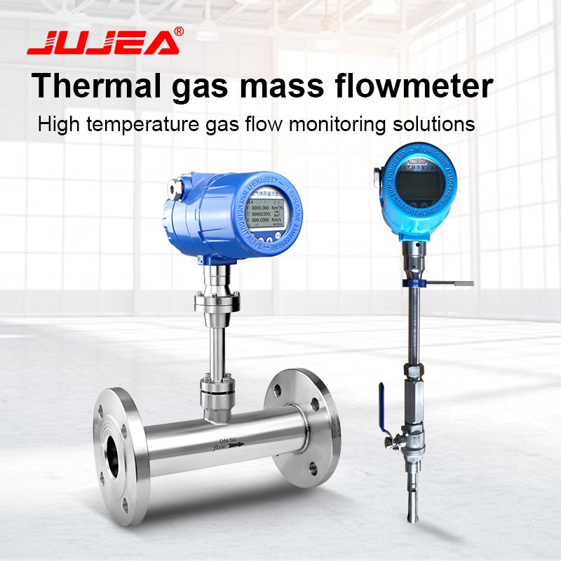Flange Connection High Accuracy Stainless Steel Thermal Gas Mass Flowmeter Compressed Air Flow Meter