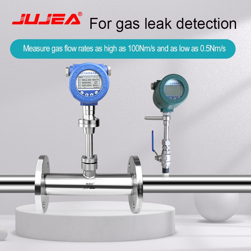 Flange Connection High Accuracy Stainless Steel Thermal Gas Mass Flowmeter Compressed Air Flow Meter