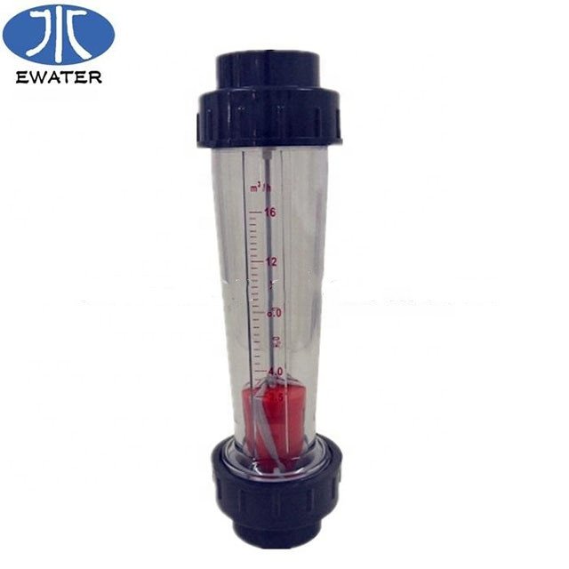 Factory Price Durable Plastic ABS DN25 Tube Type Liquid Flow Meter for Ro Water Treatment Plant