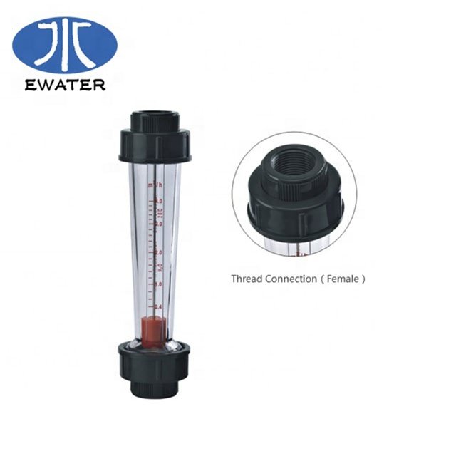 Factory Price Durable Plastic ABS DN25 Tube Type Liquid Flow Meter for Ro Water Treatment Plant