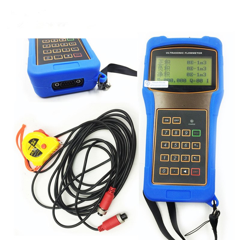 Handheld Ultrasonic Flowmeter for Water and Liquid Orange Color