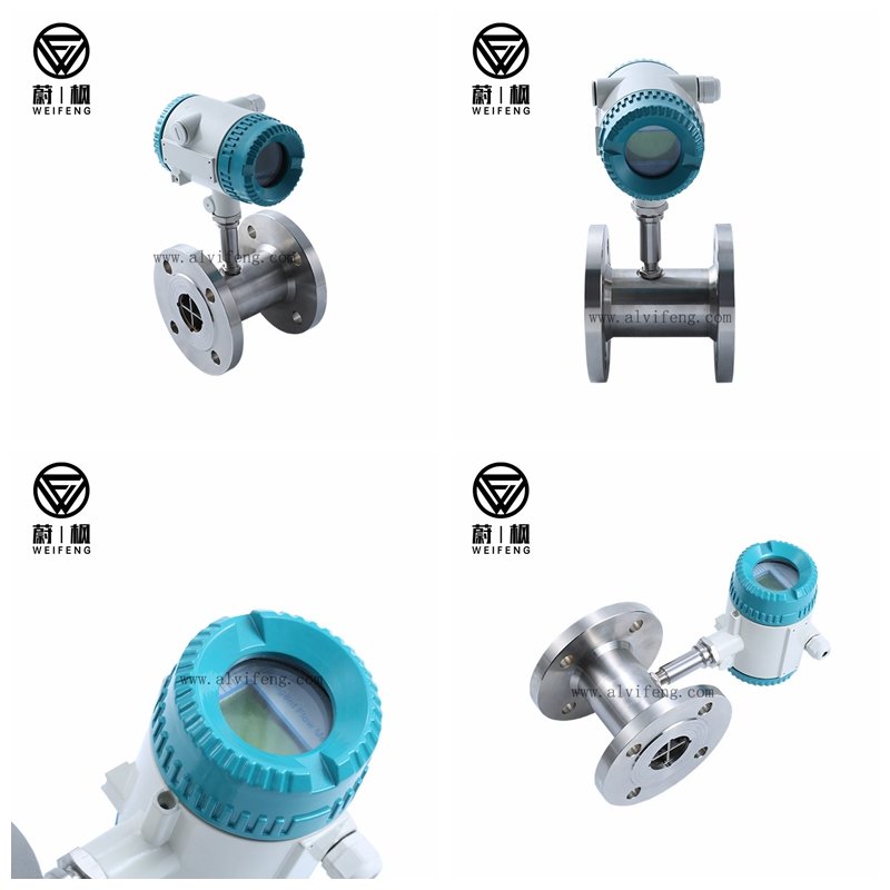 Stainless Steel Liquid Flow Sensor with Digital Display Turbine Flowmeter