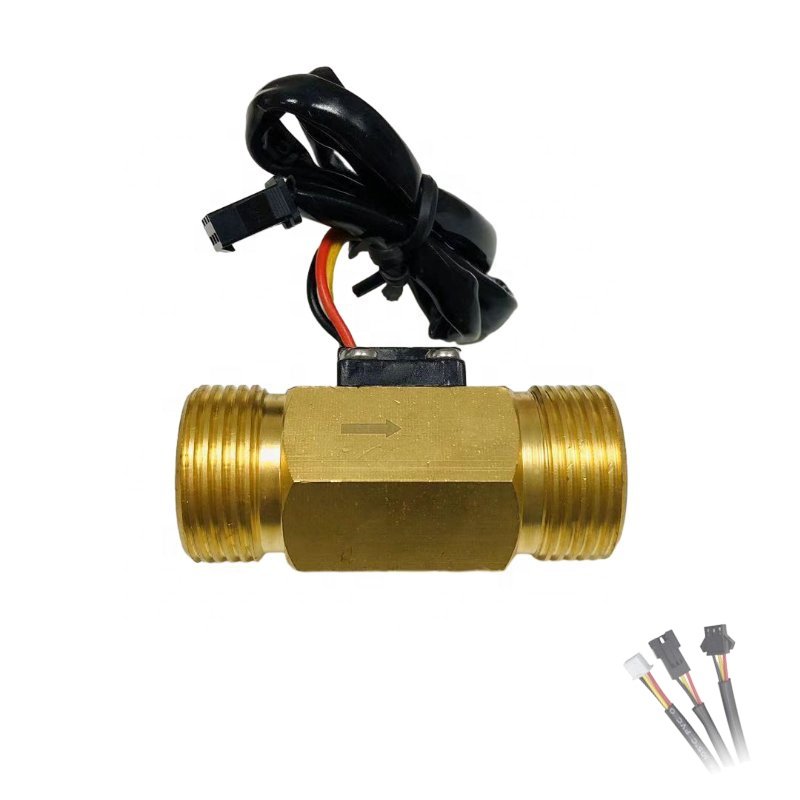 G1 1/4 1/2 3/4 Horizontal Vertical Water Flow Sensor DN20 Magnetic Switch Brass Water Flow Sensor for Heat Pump