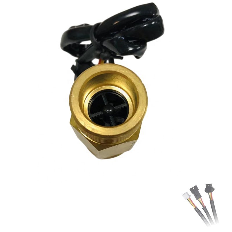 G1 1/4 1/2 3/4 Horizontal Vertical Water Flow Sensor DN20 Magnetic Switch Brass Water Flow Sensor for Heat Pump