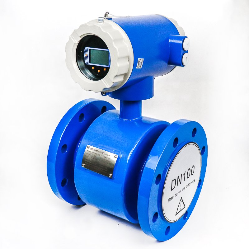 6 Inch Dirty Water Electromagnetic Flow Meter Water Totalizer