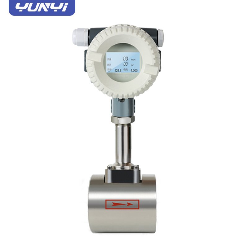 Yunyi Vortex Flowmeter Factory Supply SS304/SS316 Split 24v LCD Digital Thread Digital Gas Meter Lpg Vortex Flowmeter