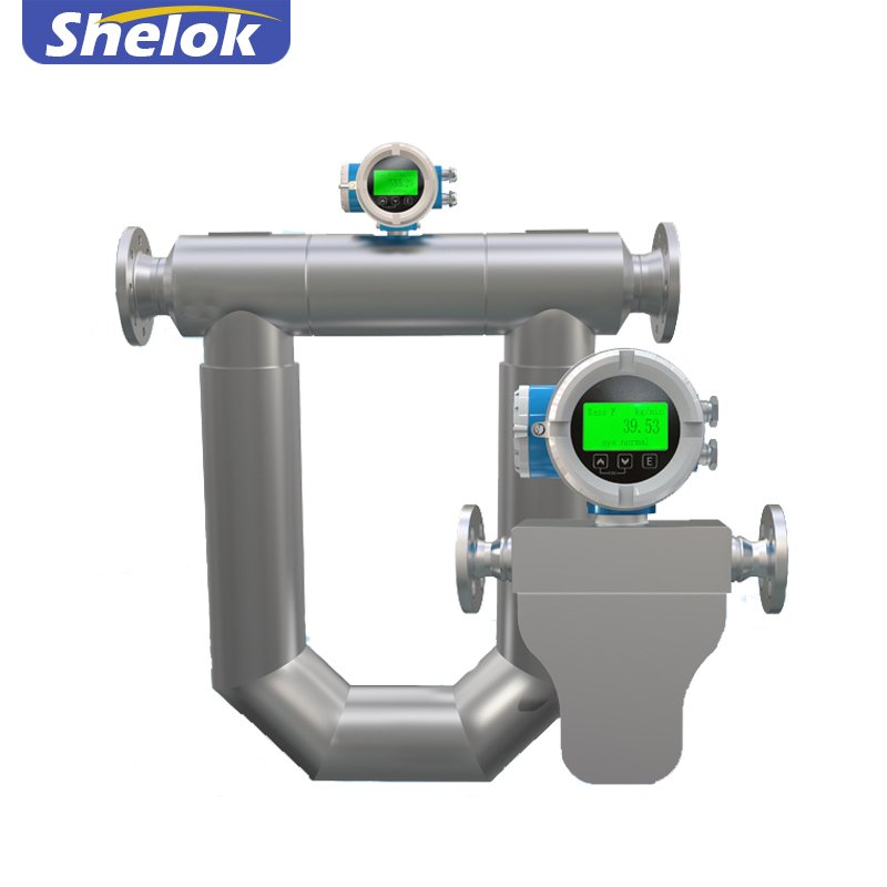 Shelok Multivariable Coriolis Gas Hartz Alloy IP 67 Ex Ib II B HART Protocol Mass Flow Meter for Diesel Fuel Oil Flow