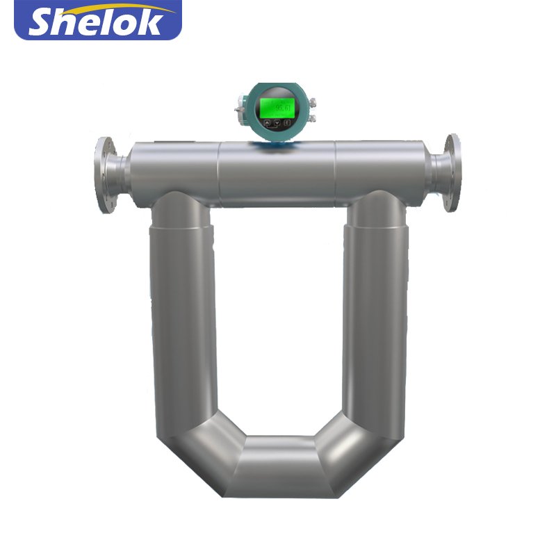 Shelok Multivariable Coriolis Gas Hartz Alloy IP 67 Ex Ib II B HART Protocol Mass Flow Meter for Diesel Fuel Oil Flow
