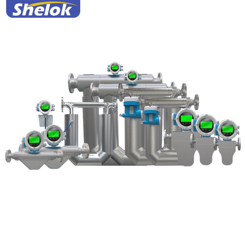 Shelok Multivariable Coriolis Gas Hartz Alloy IP 67 Ex Ib II B HART Protocol Mass Flow Meter for Diesel Fuel Oil Flow