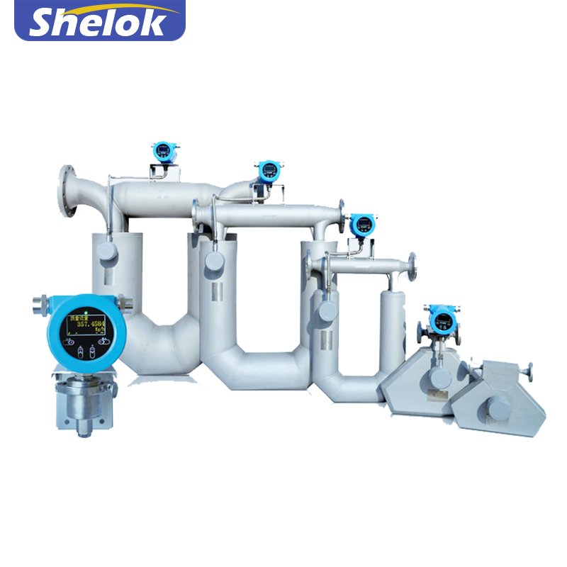 Shelok Multivariable Coriolis Gas Hartz Alloy IP 67 Ex Ib II B HART Protocol Mass Flow Meter for Diesel Fuel Oil Flow