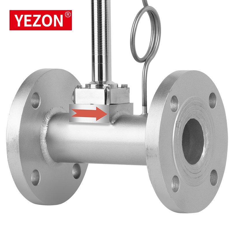 Mass Vortex Flow Meter RS485 Modbus Pressure Temperature T&P Compensation air Flowmeters for Hot Steam Measuring
