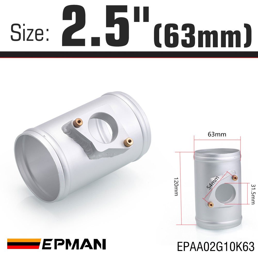EPMAN 51mm 63mm 76mm Air Flow MAF Sensor Adapter Mount for Toyota Mazda Mass Air Flow Sensor Adapter Flange Base EPAA02G10K