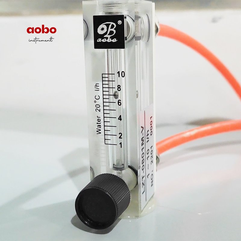 Acrylic Semicircular air Flow Meter Adjustable Valve Type Oxygen Rotameter 1200 LPH 3000 LPH Panel Mount