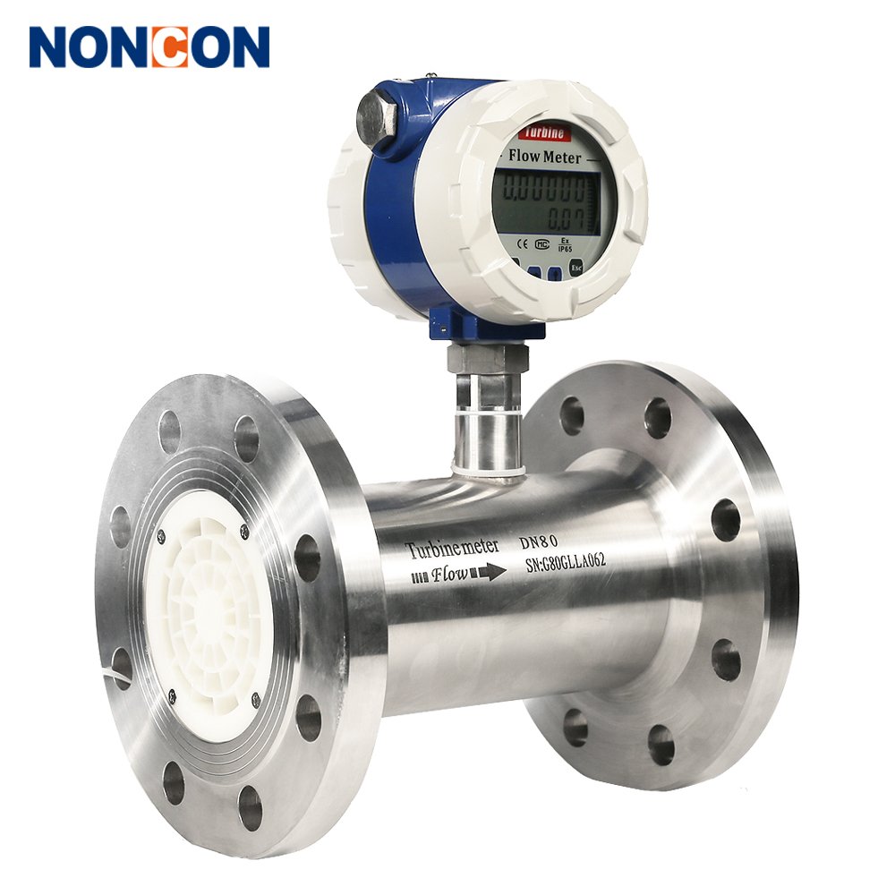 2024 New Good Price Turbine Rotary Gas Flow Meter Propane N2 Ipg Compressed air Gas Consumption Flow Meter with LCD