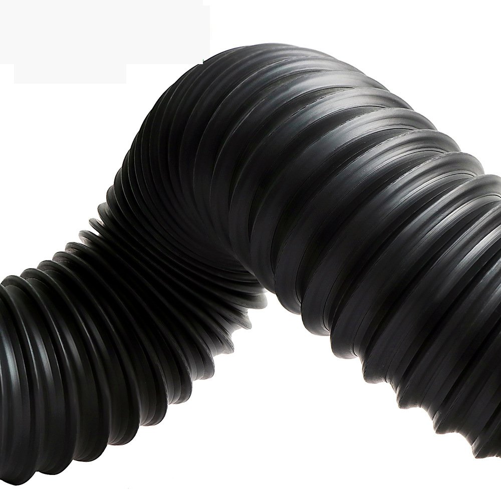 TPE Steel Wire Telescopic Air Duct Industrial Waste Gas Telescopic Spiral Corrugated Pipe Customized
