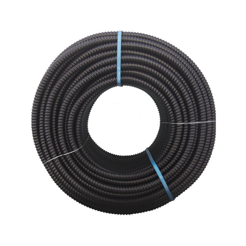 TPE Steel Wire Telescopic Air Duct Industrial Waste Gas Telescopic Spiral Corrugated Pipe Customized