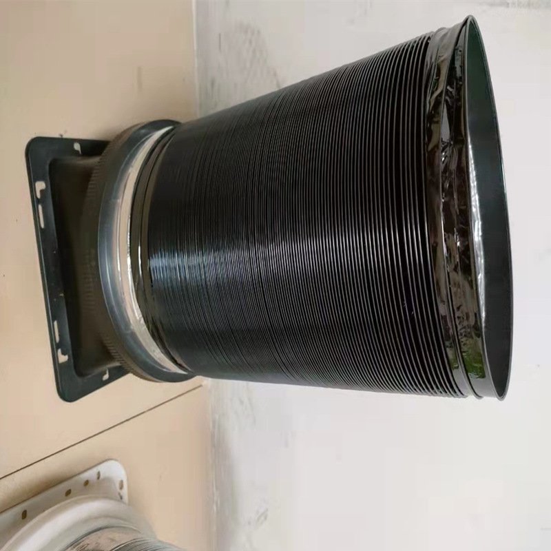 TPE Steel Wire Telescopic Air Duct Industrial Waste Gas Telescopic Spiral Corrugated Pipe Customized