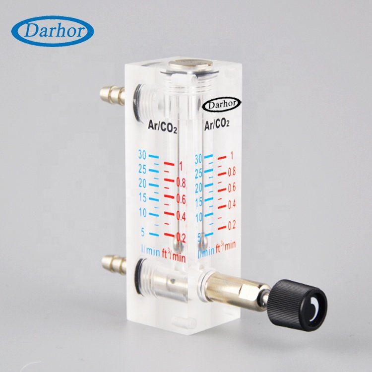 1-10L/min Nitrogen air Rota Flowmeter Gas Rotametros with Adjustable Valve