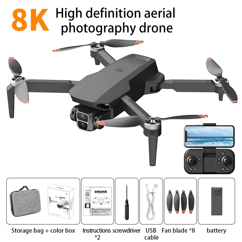 RC Drone L106 Pro 4K HD Dual Gimbal Camera GPS 5G WIFI Real-time Transmission FPV 1.2km Remote Quadcopter Optical Follow V SG108