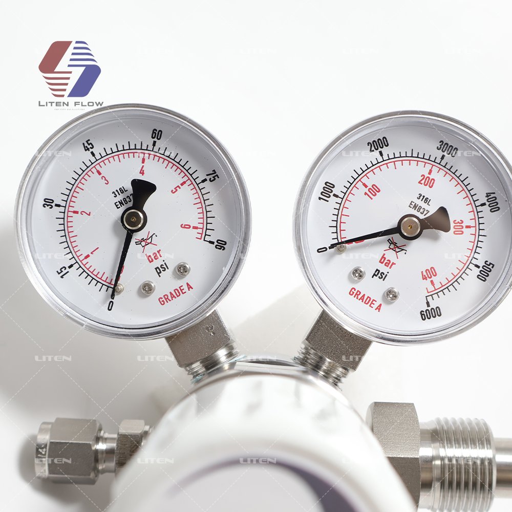 Nitrous Oxide Single Stage Metering 0-15 LPM Flow Control Regulator