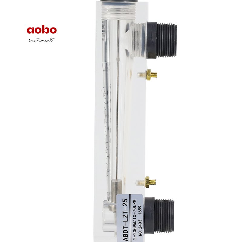 Tube Type Low Flow Flow Rate Controlling Glass PVC Portable Rotameters Flow Meter Water Flowmeter for Ozone Compressed Air