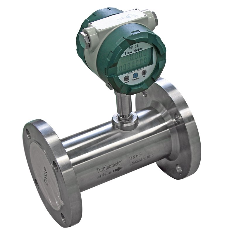 BSLT Digital Flow Meter Stainless Steel Turbine Type for Air and Liquid Media Gas Measurement OEM Support with LCD Display