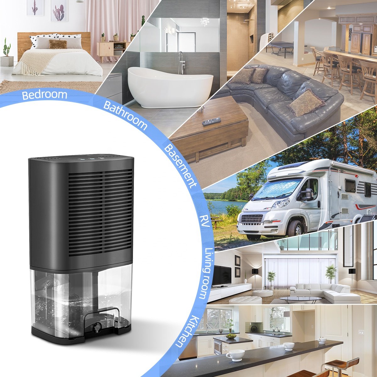 OEM and OEM Dehumidifier air Dry Small Portable Dehumidifier Bathroom Dehumidifier 2L