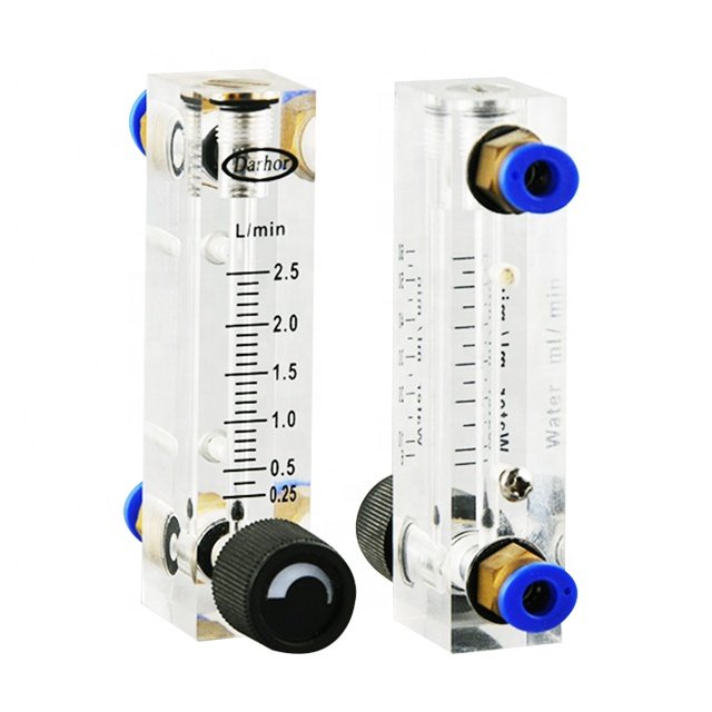 Darhor DFG-4T Co2 N2 Ar Panel Mount Water or air Flowmeter with Adjustable