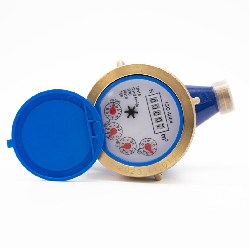 Brass Multi-Jet Cold Mechanical Water Meter Flow Meter for Gas Oil and Air OEM Customization Supported