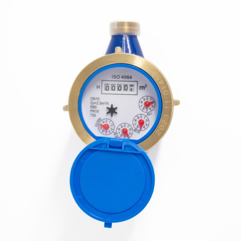 Brass Multi-Jet Cold Mechanical Water Meter Flow Meter for Gas Oil and Air OEM Customization Supported