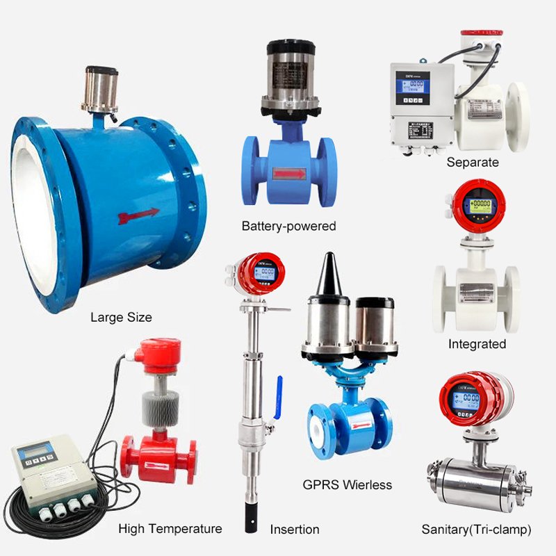 Stainless Steel 4-20ma RS485 Industrial Digital Liquid Control Electromagnetic Flow Meter Water Magnetic Flowmeter