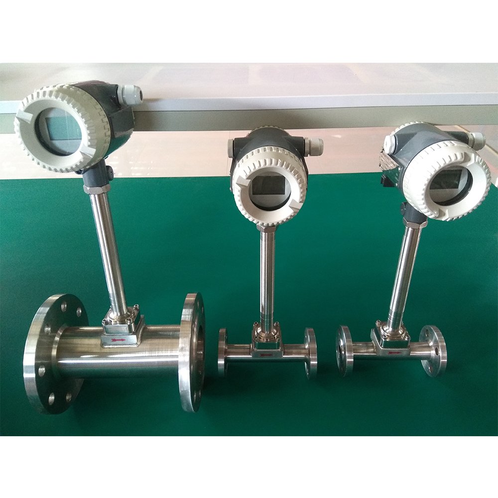 Flujometro De Gas Aire Flange Dn125 Digital vortex Compressed air Steam Argon lpg Gas Flow Meter