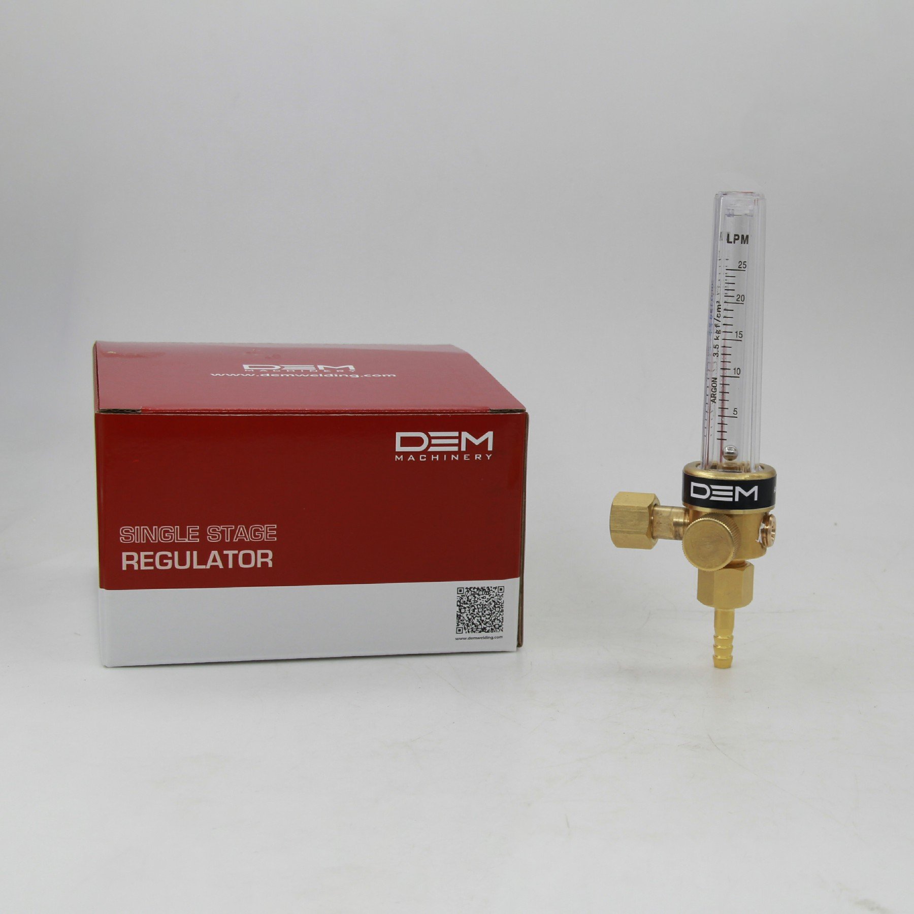 DEM FL01 Brass Argon CO2 Gas Welding Pressure Regulator Flowmeter for TIG and MIG Welding