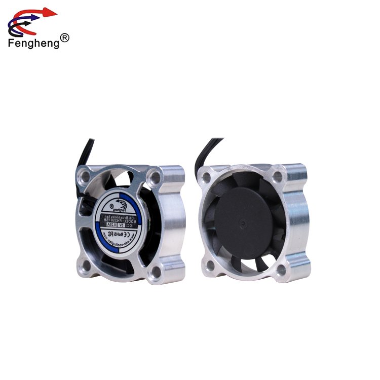 High-Speed Fan 25000Rpm 25*07mm Silver Aluminum Alloy Motor Cooling Fan for 1/8 1/10 1/12 RC Car