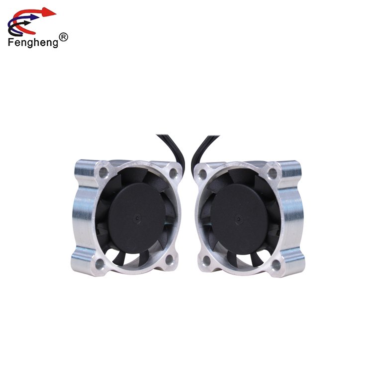 High-Speed Fan 25000Rpm 25*07mm Silver Aluminum Alloy Motor Cooling Fan for 1/8 1/10 1/12 RC Car