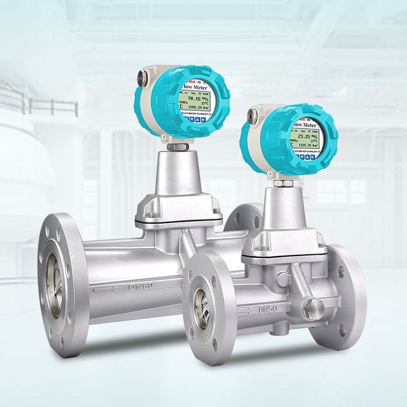 Oxygen Flow Meter Natural Gas Digital Air Flow Meter LPG Gas Meter Precession Vortex Flow Meter