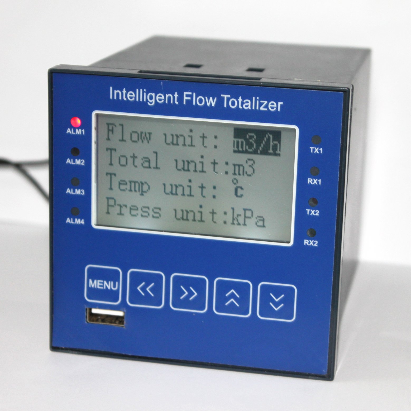 Flow Rate Totalizer Indicator LCD Display with 4-20ma Current Output Flow Totalizer