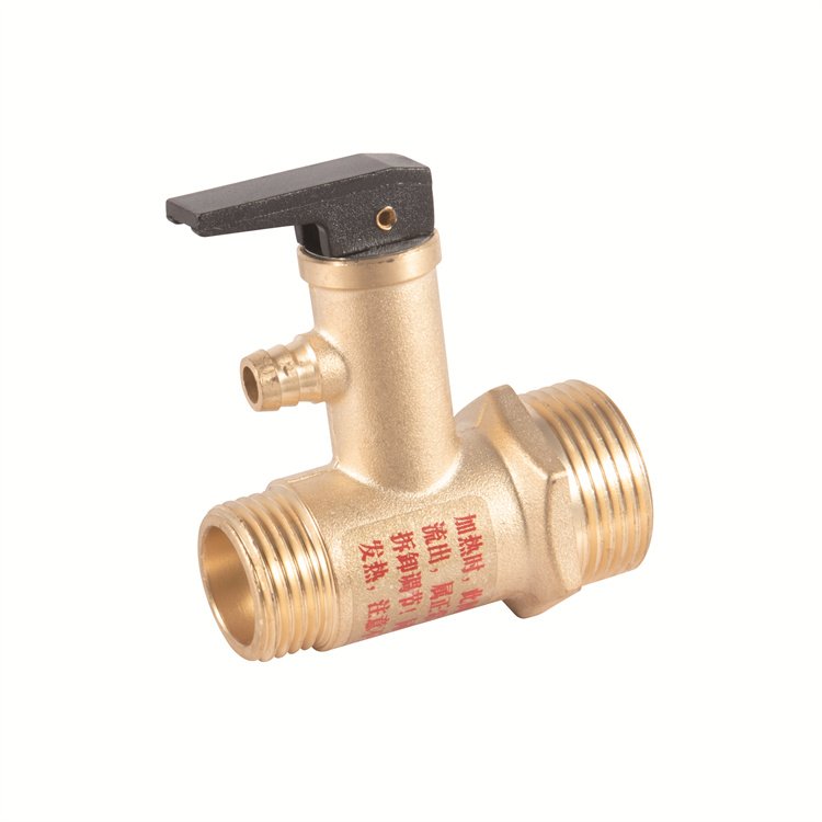 Lockable Water Meter Water Flow Control BrassRelief Safety Valve Air Pressure for Water Heating System