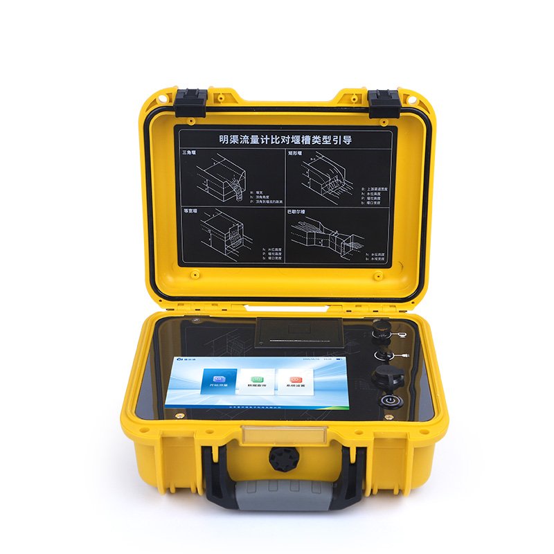 Parshall Portable Ultrasonic Open Channel Flowmeter Hydrological Monitoring River Flow Monitoring Agricultural Testing Equipment