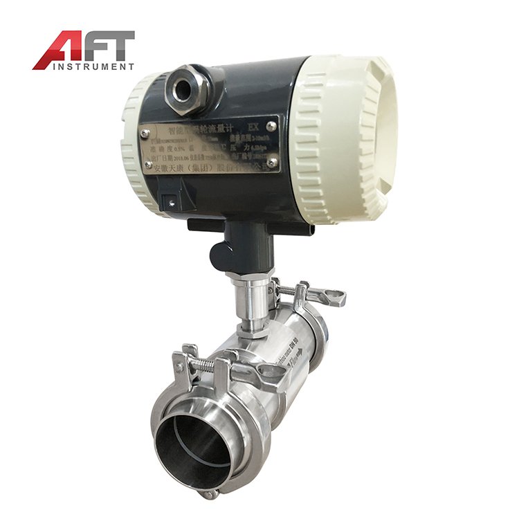 DN100 Flow Meter Precision Sensor Counter for Fuel Oil Liquid Intelligent Threaded Type Turbine Flowmeter