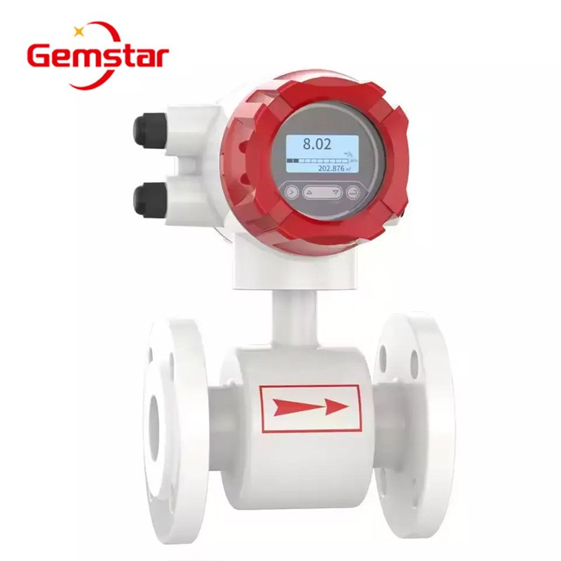 Low-Cost Stainless Steel Magnetic Flow Meter with Sanitary Thread Connection Measures Salt Water Air/Gas OEM Available