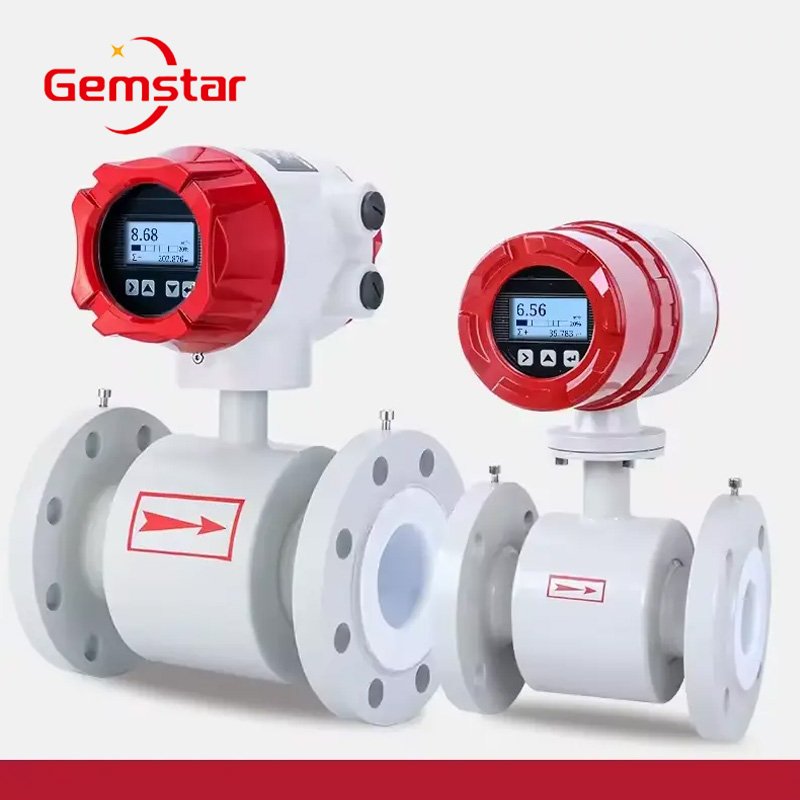 Low-Cost Stainless Steel Magnetic Flow Meter with Sanitary Thread Connection Measures Salt Water Air/Gas OEM Available
