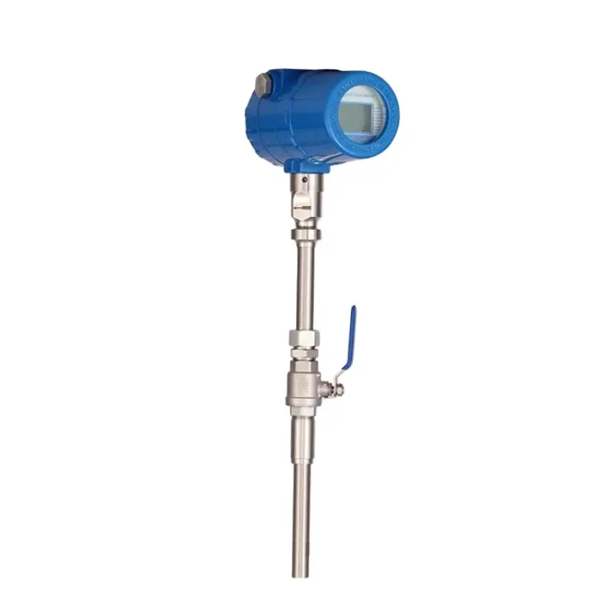 1% Digital Gas Mass Flow Meter Modbus Rs485 Compressed Air Flow Meter Co2 Thermal Mass Flow Meter